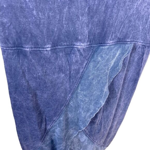 Chalet XS Chambray Blue Tulip Skirt Art To Wear Lagenlook Cottagecore Hemp Fts S - Picture 5 of 7